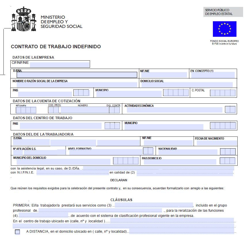 Actividades Tema 3 De Fol Modalidades Del Contrato De Trabajo Formación Y Orientación Laboral En Tiempos Modernos
