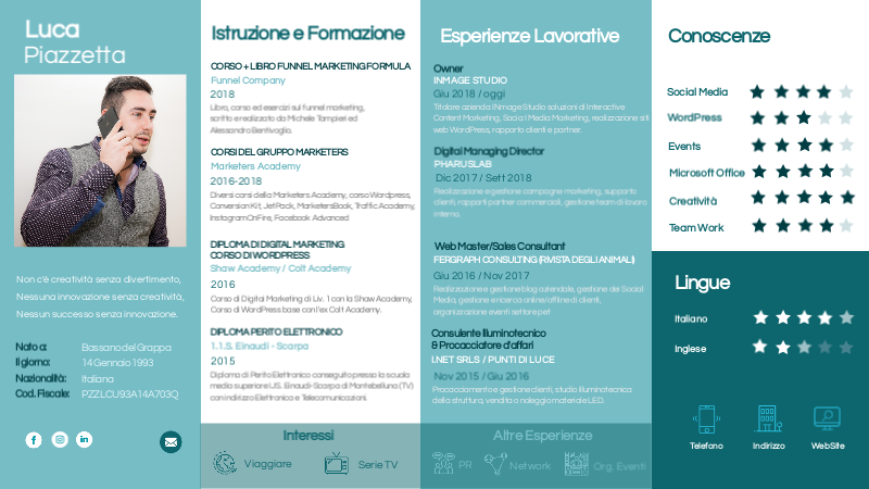 Genially curriculum vitae image